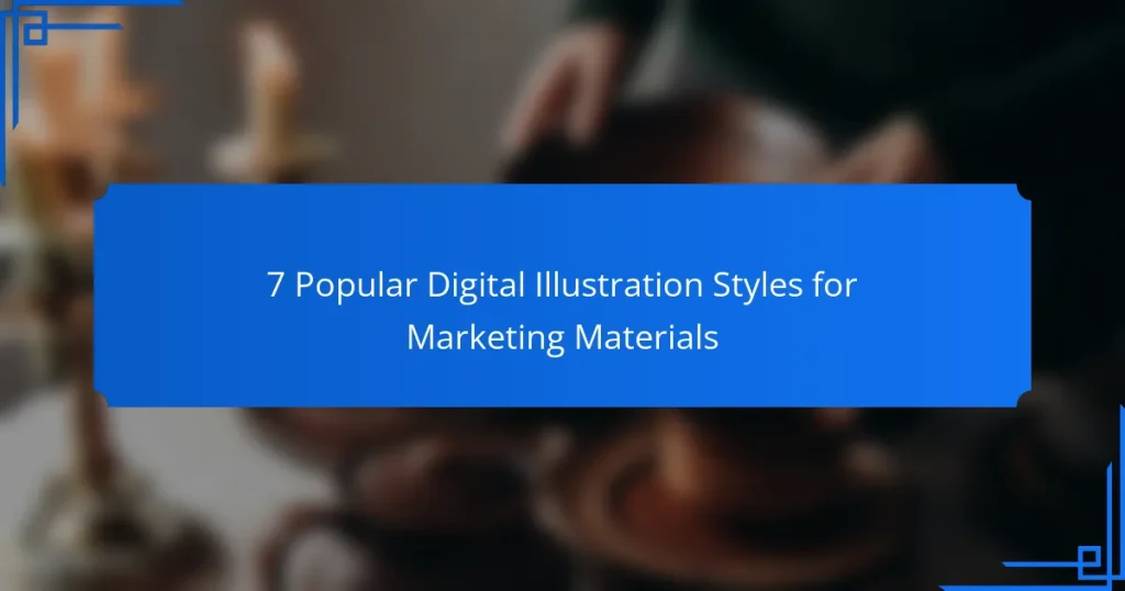 7 Popular Digital Illustration Styles for Marketing Materials