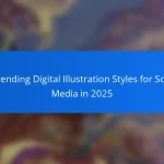 7 Trending Digital Illustration Styles for Social Media in 2025
