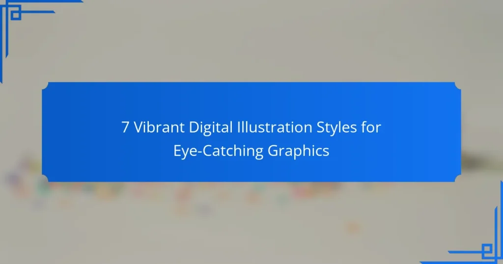 7 Vibrant Digital Illustration Styles for Eye-Catching Graphics