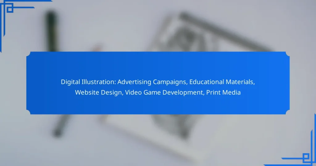 Digital Illustration: Advertising Campaigns, Educational Materials, Website Design, Video Game Development, Print Media