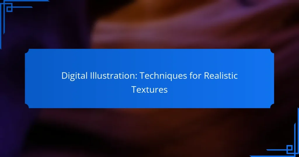 Digital Illustration: Techniques for Realistic Textures