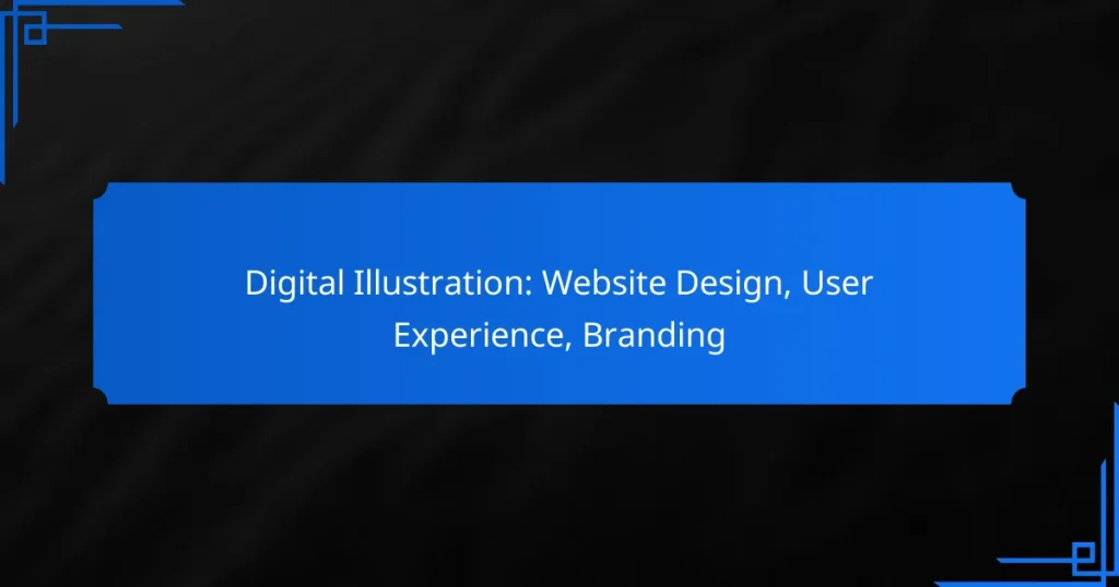 Digital Illustration: Website Design, User Experience, Branding