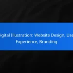 Digital Illustration: Website Design, User Experience, Branding