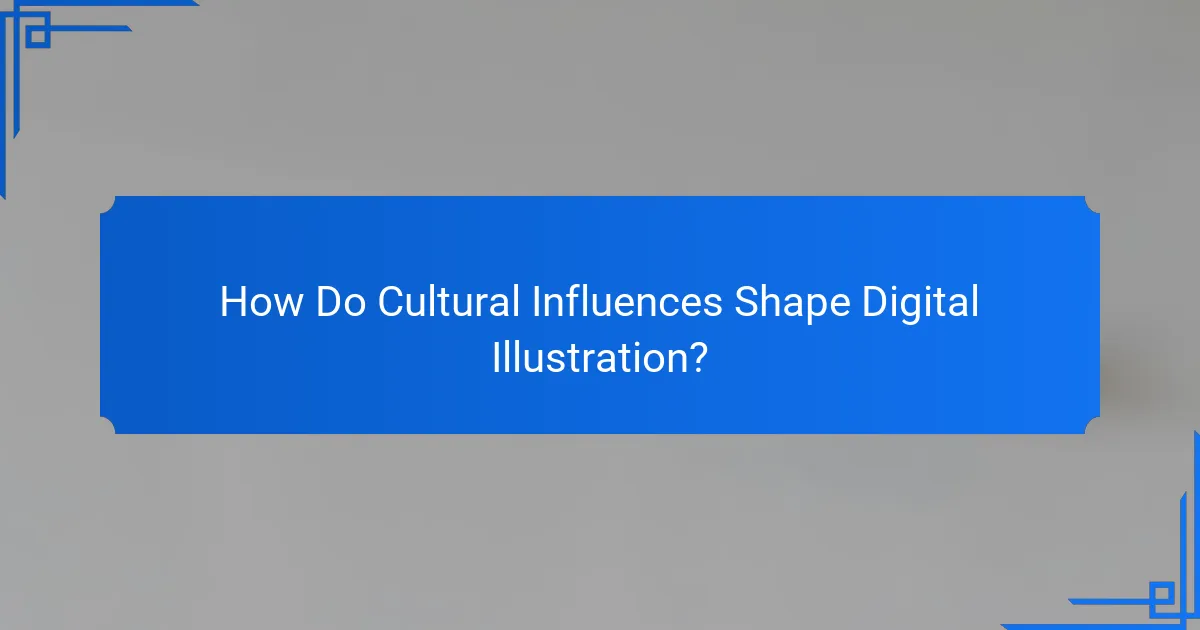 How Do Cultural Influences Shape Digital Illustration?