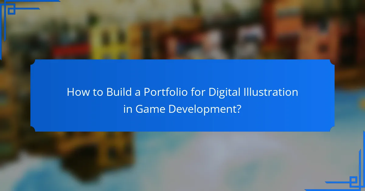 How to Build a Portfolio for Digital Illustration in Game Development?