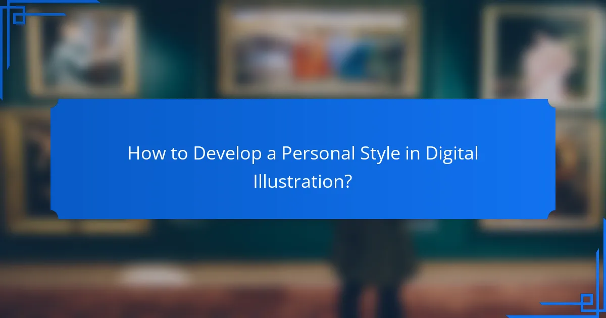 How to Develop a Personal Style in Digital Illustration?