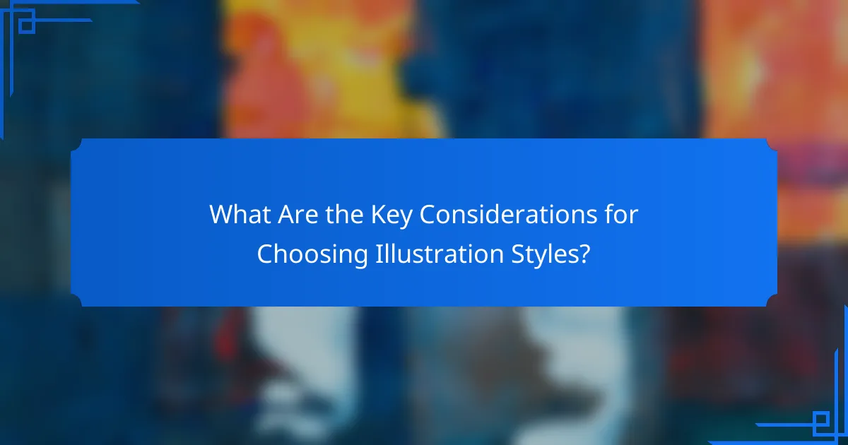 What Are the Key Considerations for Choosing Illustration Styles?